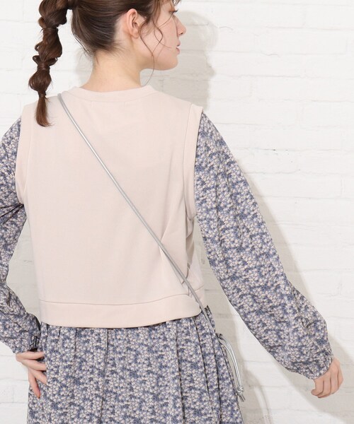 Cutie Blonde（キューティーブロンド）の「◆レイヤード風花柄チュニック（チュニック・レディース・ネイビー/サンドベージュ/イエロー系その他・02/03/01）」の16枚目の写真