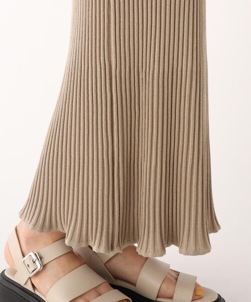 OPAQUE.CLIP（オペークドットクリップ）の「◆【C】ドッキングボリュームスリーブ リブニット（ワンピース・レディース・ブラウン系その他/ブラック/ブルー・36/38）」の9枚目の写真