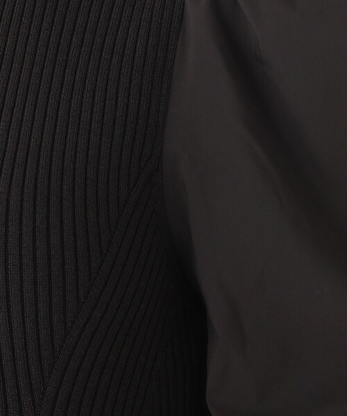 OPAQUE.CLIP（オペークドットクリップ）の「◆【C】ドッキングボリュームスリーブ リブニット（ワンピース・レディース・ブラウン系その他/ブラック/ブルー・36/38）」の10枚目の写真