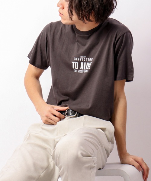 FUNALIVE(ファンアライブ)の「BF2 select スモールロゴプリントTシャツ(Tシャツ/カットソー・メンズ・ホワイト/ブラック/ベージュ/ネイビー/レッド/ピンク/オレンジ/グリーン/ホワイト系その他/ブラック系その他/グリーン系その他/ブラック系その他2・LL/M/L)」の1枚目の写真