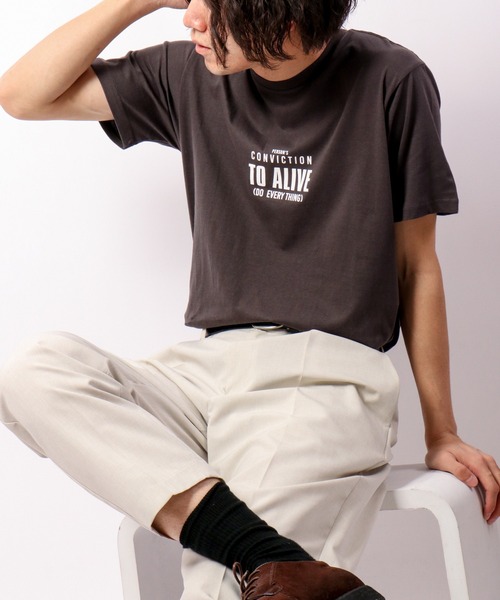 FUNALIVE(ファンアライブ)の「BF2 select スモールロゴプリントTシャツ(Tシャツ/カットソー・メンズ・ホワイト/ブラック/ベージュ/ネイビー/レッド/ピンク/オレンジ/グリーン/ホワイト系その他/ブラック系その他/グリーン系その他/ブラック系その他2・LL/M/L)」の16枚目の写真