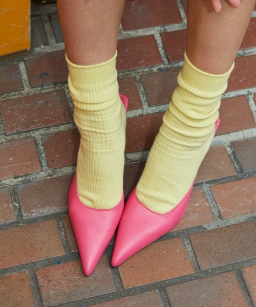 SHAGGIE(シャギー)の「ポインテッドトーハイヒールミュール(パンプス・レディース・ブラック/ピンク/グリーン・M/L)」の17枚目の写真