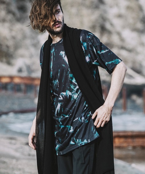 NO ID.（ノーアイディ）の「ノースリーブニットロングガウン（ニット/セーター・メンズ・ブラック/グレー/ベージュ・ONE SIZE）」の2枚目の写真