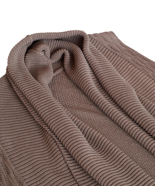 NO ID.（ノーアイディ）の「ノースリーブニットロングガウン（ニット/セーター・メンズ・ブラック/グレー/ベージュ・ONE SIZE）」の9枚目の写真