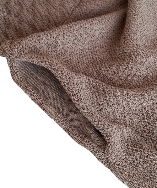 NO ID.（ノーアイディ）の「ノースリーブニットロングガウン（ニット/セーター・メンズ・ブラック/グレー/ベージュ・ONE SIZE）」の11枚目の写真