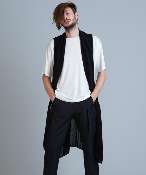 NO ID.（ノーアイディ）の「ノースリーブニットロングガウン（ニット/セーター・メンズ・ブラック/グレー/ベージュ・ONE SIZE）」の17枚目の写真