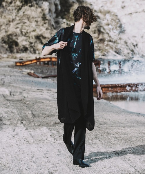 NO ID.（ノーアイディ）の「ノースリーブニットロングガウン（ニット/セーター・メンズ・ブラック/グレー/ベージュ・ONE SIZE）」の21枚目の写真