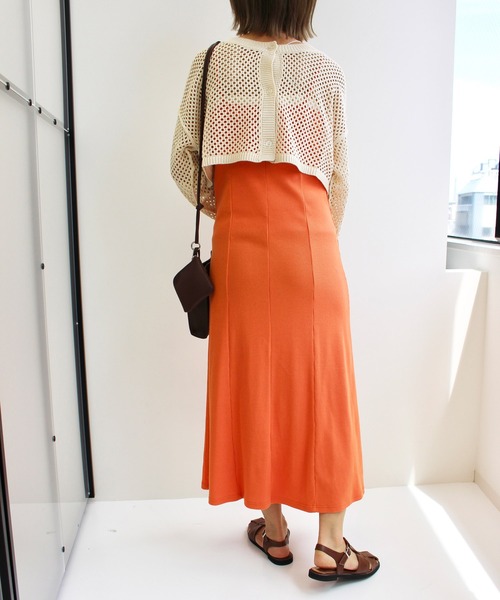 MLI'A(エムリア)の「クロップド丈メッシュ2WAYカーデ(Tシャツ/カットソー・レディース・ブラック/ブラウン/アイボリー/グレー系その他・M)」の9枚目の写真