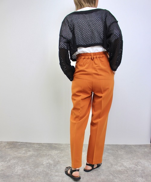 MLI'A(エムリア)の「クロップド丈メッシュ2WAYカーデ(Tシャツ/カットソー・レディース・ブラック/ブラウン/アイボリー/グレー系その他・M)」の15枚目の写真