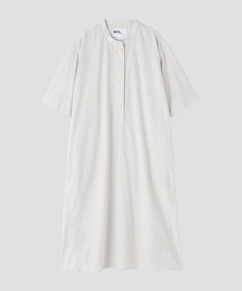 MHL.(エムエイチエル)の「SANDED COTTON LINEN(ワンピース・レディース・チャコール/ライトグレー・1/2)」の7枚目の写真