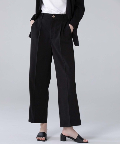 CEDNIE（セドニー）の「とろみツイルワイドパンツ（その他パンツ・レディース・ブラック/グリーン/アイボリー・S/M）」の6枚目の写真