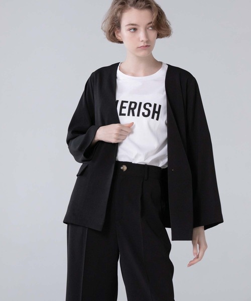 CEDNIE（セドニー）の「とろみツイルワイドパンツ（その他パンツ・レディース・ブラック/グリーン/アイボリー・S/M）」の11枚目の写真