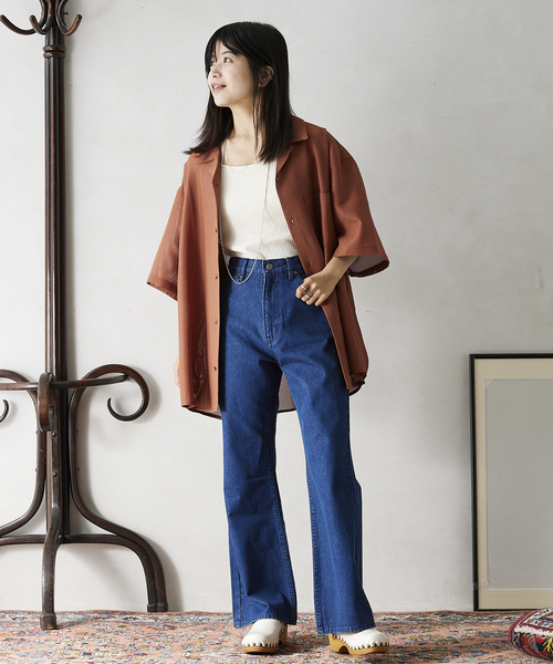 JOURNAL STANDARD relume(ジャーナルスタンダード レリューム)の「TEC/LENO CLOTH シャツ(シャツ/ブラウス・メンズ・ブラック/ライトグリーン/アイボリー/ブラウン系その他・MEDIUM/LARGE)」の3枚目の写真