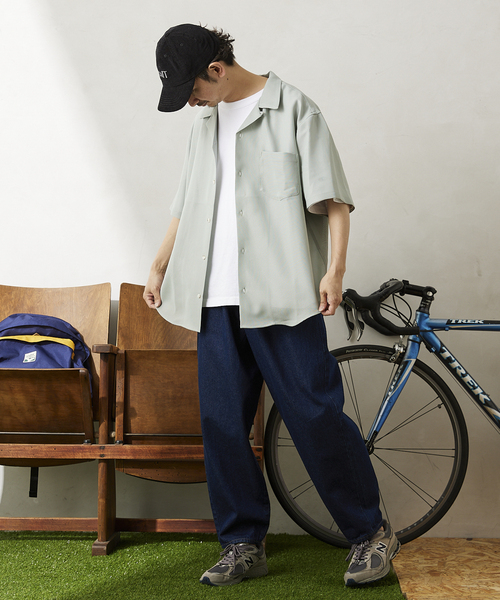 JOURNAL STANDARD relume(ジャーナルスタンダード レリューム)の「TEC/LENO CLOTH シャツ(シャツ/ブラウス・メンズ・ブラック/ライトグリーン/アイボリー/ブラウン系その他・MEDIUM/LARGE)」の18枚目の写真