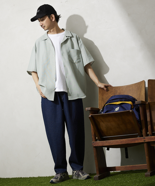 JOURNAL STANDARD relume(ジャーナルスタンダード レリューム)の「TEC/LENO CLOTH シャツ(シャツ/ブラウス・メンズ・ブラック/ライトグリーン/アイボリー/ブラウン系その他・MEDIUM/LARGE)」の20枚目の写真