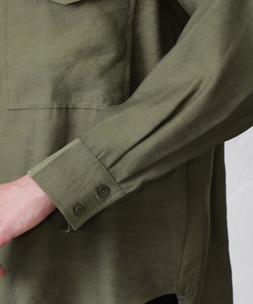 EPOCA THE SHOP(エポカザショップ)の「ダブルポケットシャツ(シャツ/ブラウス・レディース・ホワイト/グリーン系その他7・38)」の9枚目の写真