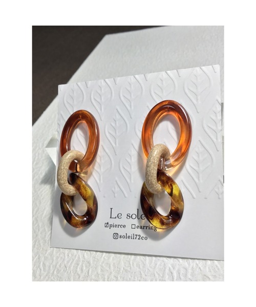 tone（トーン）の「【Le soleil】存在感のある　大ぶりピアス　チェーン(MA)（ピアス（両耳用）・レディース・その他/その他1/その他2/その他3/その他4・FREE）」の6枚目の写真