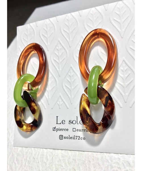 tone（トーン）の「【Le soleil】存在感のある　大ぶりピアス　チェーン(MA)（ピアス（両耳用）・レディース・その他/その他1/その他2/その他3/その他4・FREE）」の9枚目の写真