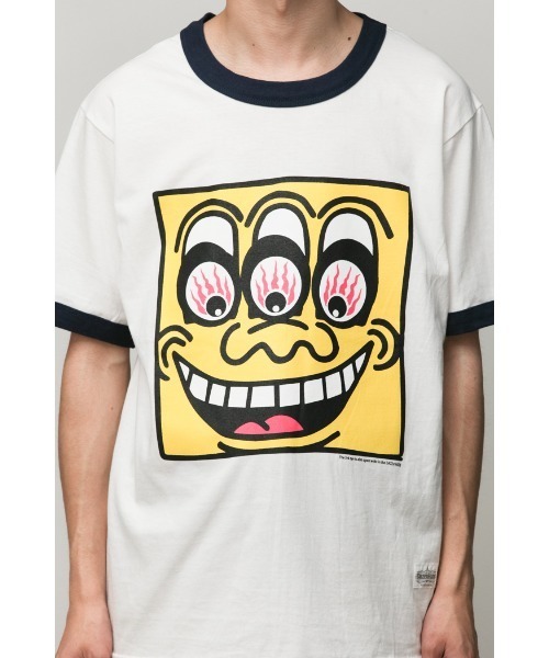 乱痴気(ランチキ)の「【DAZE'N HAZE】T-SHIRTS - BOB /リンガーT(Tシャツ/カットソー・メンズ・杢グレー/ホワイト×ネイビー・L/M)」の10枚目の写真