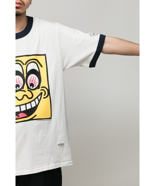 乱痴気(ランチキ)の「【DAZE'N HAZE】T-SHIRTS - BOB /リンガーT(Tシャツ/カットソー・メンズ・杢グレー/ホワイト×ネイビー・L/M)」の15枚目の写真