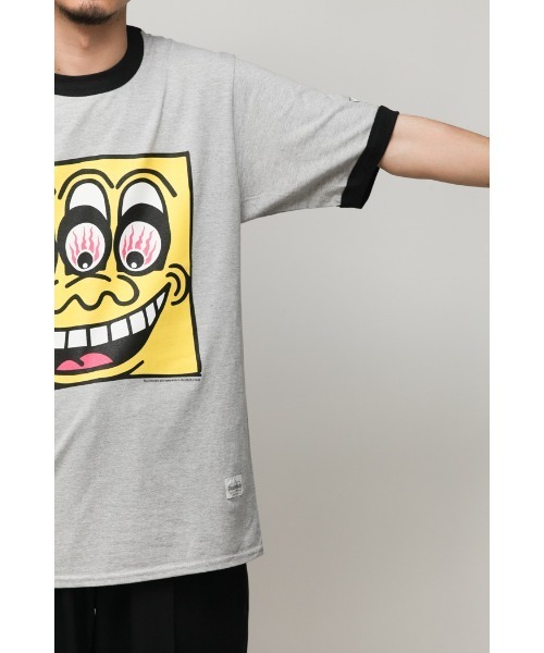 乱痴気(ランチキ)の「【DAZE'N HAZE】T-SHIRTS - BOB /リンガーT(Tシャツ/カットソー・メンズ・杢グレー/ホワイト×ネイビー・L/M)」の16枚目の写真