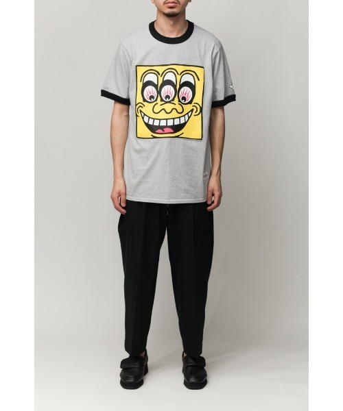 乱痴気(ランチキ)の「【DAZE'N HAZE】T-SHIRTS - BOB /リンガーT(Tシャツ/カットソー・メンズ・杢グレー/ホワイト×ネイビー・L/M)」の14枚目の写真