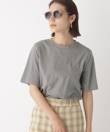 ◆アイスタッチシルキーコットン クルーネックTシャツ【WEB限定サイズ】