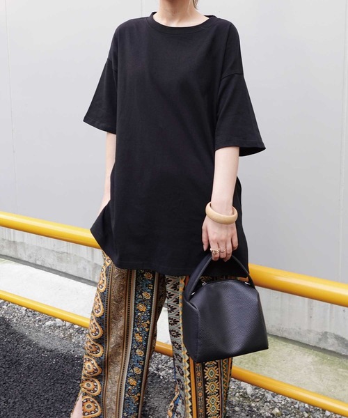 CORNERS(コーナーズ)の「バックオープンTシャツ(Tシャツ/カットソー・レディース・オフホワイト/ブラック/ピンク/グリーン・FREE)」の5枚目の写真