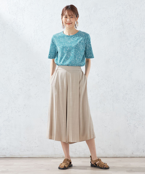 DECOY SINCE 1981(デコイシンスイチキュウハチイチ)の「【接触冷感】エスニックプリントプルオーバー(Tシャツ/カットソー・レディース・ネイビー/グリーン/ホワイト・L/LL/M)」の11枚目の写真