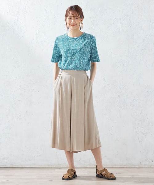 DECOY SINCE 1981(デコイシンスイチキュウハチイチ)の「【接触冷感】エスニックプリントプルオーバー(Tシャツ/カットソー・レディース・ネイビー/グリーン/ホワイト・L/LL/M)」の10枚目の写真