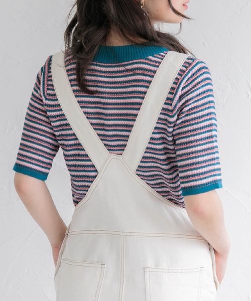 ems excite（エムズエキサイト）の「ガラ編みニット（ニット/セーター・レディース・グリーン系その他/ブルー系その他/オレンジ系その他・FREE）」の12枚目の写真