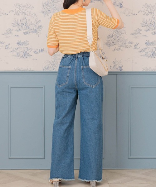 ems excite（エムズエキサイト）の「ガラ編みニット（ニット/セーター・レディース・グリーン系その他/ブルー系その他/オレンジ系その他・FREE）」の9枚目の写真