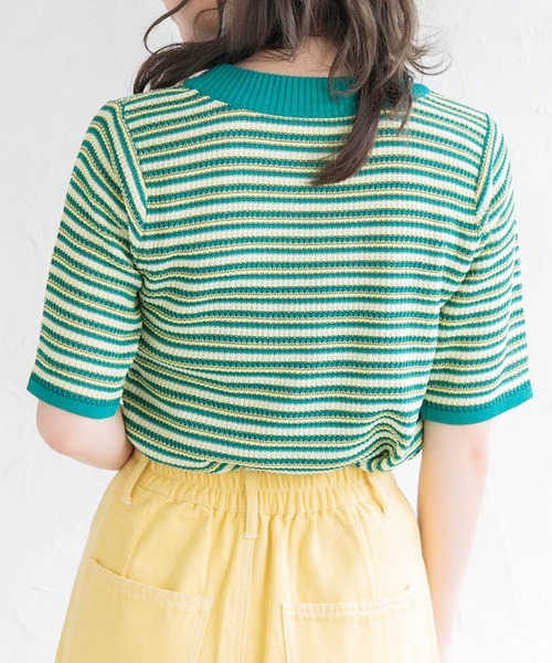 ems excite（エムズエキサイト）の「ガラ編みニット（ニット/セーター・レディース・グリーン系その他/ブルー系その他/オレンジ系その他・FREE）」の20枚目の写真