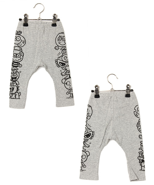 HYSTERIC MINI（ヒステリックミニ）の「BABY ART THE FRIEND MINI LYONS スパッツ(7分丈)（レギンス/スパッツ・キッズ・ピンク/グレー/ブラック・80/90）」の3枚目の写真