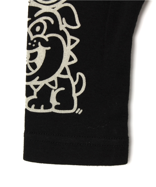 HYSTERIC MINI（ヒステリックミニ）の「BABY ART THE FRIEND MINI LYONS スパッツ(7分丈)（レギンス/スパッツ・キッズ・ピンク/グレー/ブラック・80/90）」の5枚目の写真