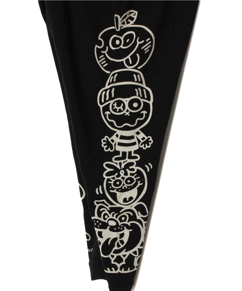 HYSTERIC MINI（ヒステリックミニ）の「BABY ART THE FRIEND MINI LYONS スパッツ(7分丈)（レギンス/スパッツ・キッズ・ピンク/グレー/ブラック・80/90）」の4枚目の写真