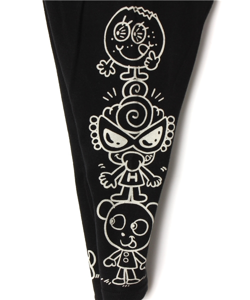 HYSTERIC MINI（ヒステリックミニ）の「BABY ART THE FRIEND MINI LYONS スパッツ(7分丈)（レギンス/スパッツ・キッズ・ピンク/グレー/ブラック・80/90）」の10枚目の写真