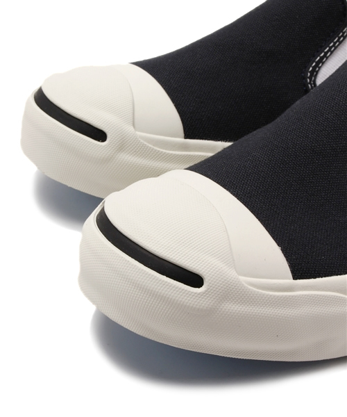 CONVERSE（コンバース）の「JACK PURCELL WASHOUT SLIP-ON / ジャックパーセル ウォッシュアウト スリップオン（スニーカー・メンズ・ホワイト/チャコールグレー・6.5/4/7.5/10.5/7/5.5/6/3.5/4.5/5/8/9/9.5/8.5）」の6枚目の写真