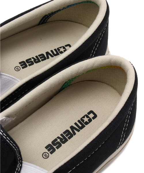 CONVERSE（コンバース）の「JACK PURCELL WASHOUT SLIP-ON / ジャックパーセル ウォッシュアウト スリップオン（スニーカー・メンズ・ホワイト/チャコールグレー・6.5/4/7.5/10.5/7/5.5/6/3.5/4.5/5/8/9/9.5/8.5）」の8枚目の写真