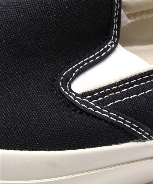 CONVERSE（コンバース）の「JACK PURCELL WASHOUT SLIP-ON / ジャックパーセル ウォッシュアウト スリップオン（スニーカー・メンズ・ホワイト/チャコールグレー・6.5/4/7.5/10.5/7/5.5/6/3.5/4.5/5/8/9/9.5/8.5）」の10枚目の写真