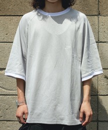 オーバーサイズリンガーTシャツ