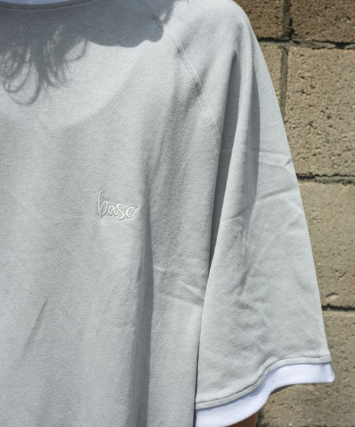 BROKEN BASE(ブロークンベース)の「オーバーサイズリンガーTシャツ(Tシャツ/カットソー・メンズ・ホワイト/グレー/グリーン・MEDIUM/LARGE)」の8枚目の写真