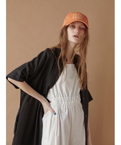 AMAIL(アマイル)の「Linen half long shirt(シャツ/ブラウス・レディース・ホワイト/ブラック・FREE)」の9枚目の写真