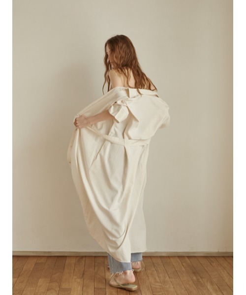 AMAIL(アマイル)の「Linen half long shirt(シャツ/ブラウス・レディース・ホワイト/ブラック・FREE)」の19枚目の写真