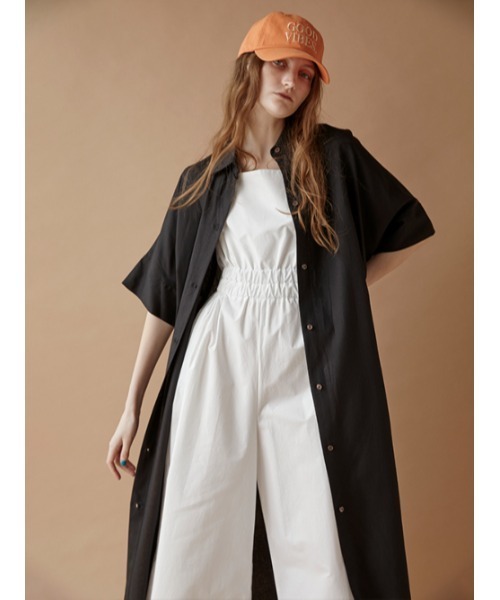 AMAIL(アマイル)の「Linen half long shirt(シャツ/ブラウス・レディース・ホワイト/ブラック・FREE)」の21枚目の写真