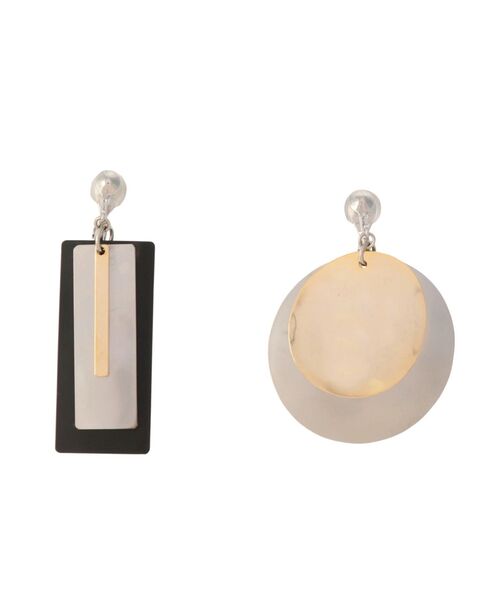 UN3D.（アンスリード）の「マルチカラープレートイヤリング（イヤリング・レディース・グリーン/パープル/シルバー・FREE）」の9枚目の写真