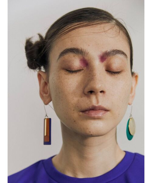 UN3D.（アンスリード）の「マルチカラープレートイヤリング（イヤリング・レディース・グリーン/パープル/シルバー・FREE）」の14枚目の写真