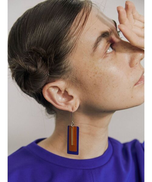 UN3D.（アンスリード）の「マルチカラープレートイヤリング（イヤリング・レディース・グリーン/パープル/シルバー・FREE）」の15枚目の写真