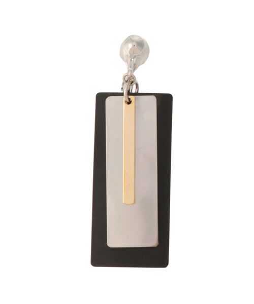 UN3D.（アンスリード）の「マルチカラープレートイヤリング（イヤリング・レディース・グリーン/パープル/シルバー・FREE）」の6枚目の写真