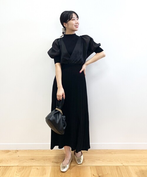 OPAQUE.CLIP（オペークドットクリップ）の「◆スクエアトゥバレエシューズ【WEB限定サイズ有】（その他シューズ・レディース・ブラック/グレー/ゴールド/イエロー/ダークブラウン系・50/40/35/45/30/25）」の6枚目の写真